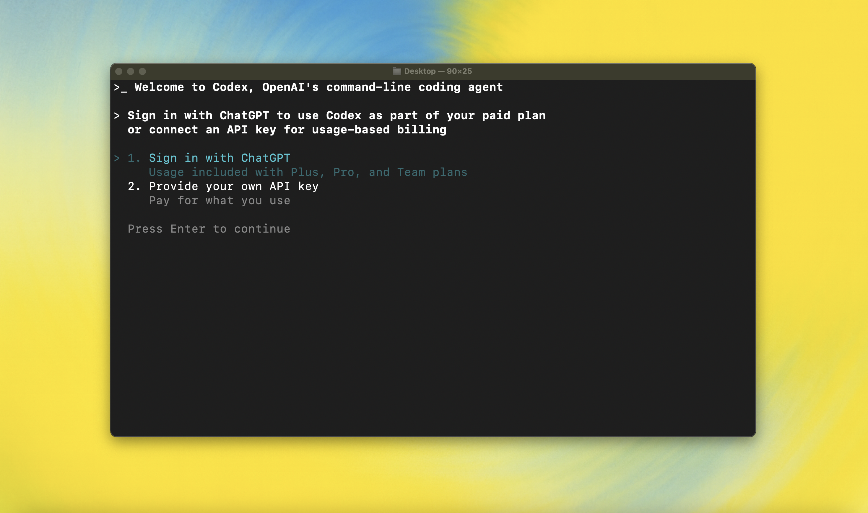 Codex CLI 登录